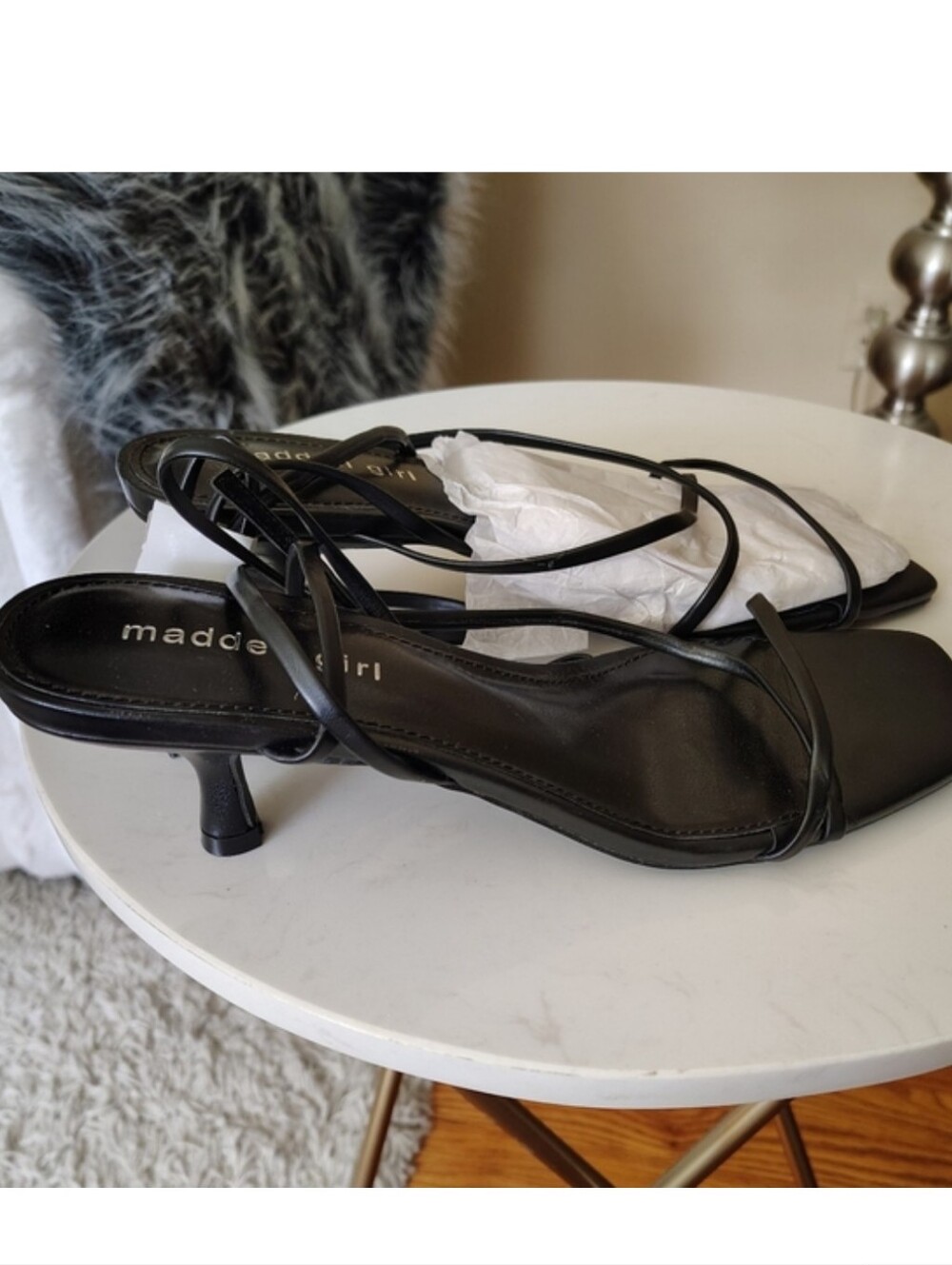 🆕⭐ Madden Girl Black Strappy Sandals